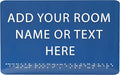 ADA CENTRAL SIGNS - 9" X6" Personalized Custom Sign - ADA Compliant Tactile Graphics Grade 2 Braille Text Acrylic Wall Signs - Add Your Room Name Text Sign for Home School Office Business Workplace