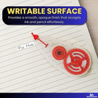 1InTheOffice Correction Tape, Correction Tape Roller for School, Teachers and Kids, White, 0.2" x 315", 10/Pack