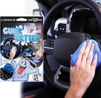 Gunk Getter, Cleaning Gel for Those Hard to Reach Places, Automotive Cup Holder Electronic Keyboard Office, Slime Gel Cleaner Dust Crumb Removal (Diamond Ice, 12 Pack)