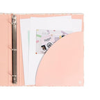 U Brands Eco-Conscious 1" Binders, Set of 2, Pink and Sage Green Boho Chic Prints, Silver Metal O-Rings