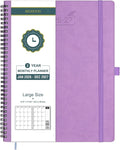BEZEND Monthly Planner 2026-2027 (Spiral-8.5" x 11") 2 Year Calendar Book with Note Pages - Jan 26 to Dec 27-120 GSM Paper, Inner Pockets, Laminated Tabs, Vegan Leather Softcover - Lavender