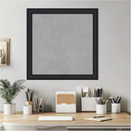 Amanti Art Black Framed Magnetic Board 23x23 Medium Vision Board for use with Magnets, 100% Metal Sheet to Display Items as Office Decor or for Home Organization in mudroom, Kitchen or Kids Room