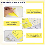 3 Pack of 900 Visitor Badges Stickers Visitor Log Book with Carbon Copy Visitor Pass Stickers with Carbonless Visitor Name Tags Guest Registry Log Book for School Business Church