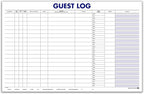 Guest Log Book for Automotive Dealerships – Customer Sign-in Tracking Log – 17" × 11" Visitor Registration Book – 100-Sheet Pad for Auto Service Centers, Repair Shops, Lead Management - 2 Pad