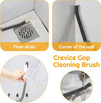 SUOXU Household Thin Cleaning Brushes,2pcs Hard Bristle Grout Scrub Brush Tool for Cleaning Tight Spaces in Home Kitchen Bathroom