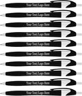 SyPen Personalized Pens With your Custom Logo or Text-500 Pack Bulk-for Businesses, Parties, and Events, Custom Printed Slim Ballpoint Click Pens, Black Barrel Color, Black Ink