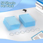 Ciphyfee Index Cards 3x5 Inch With Ring, 300 Count, Ruled Blue Index Card, 180GSM Flash Cards College Ruled for Students, Teachers, Study Note Card for Office, Home, School, Office