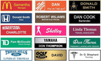 Better Badges Engraved Custom Name Tags Up to 3 Lines of Engraving