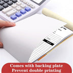 Custom Invoice Book in 3-Part /2-Part Receipt Book with Carbon Copies Personalized Carbonless Service Invoice Form Books Sales Order Book with Company Name Logo Address,B-Order Form Book