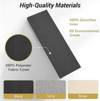 TONOR 4 PCS Large Acoustic Panel, 35.4″ * 11.8″ * 2.36″ 3D Fiberglass Sound Proof Panel with Full Self-adhesive, Decorative Echo Absorbing Wall Panel, for Studio, Living Room, Home, Office, Black