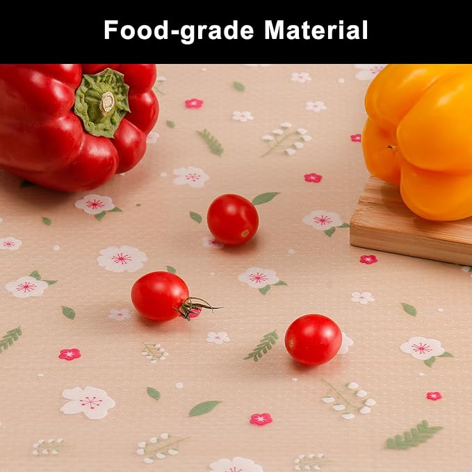 Cooyes Shelf Liner – Premium Non-Adhesive Cabinet & Drawer Liner for Kitchen – Waterproof Shelf Paper with Modern Pattern – Durable EVA Cabinet Mat – Easy to Cut （12" W x 360" L）