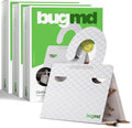 BugMD Clothes & Pantry Moth Traps (18 Count) – Sticky Glue Pheromone-Based Repellent for Closets, Cabinets & Wardrobes – Non-Toxic - White