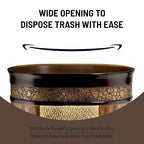 Zahari Home Decorative Trash Can for Bathroom, Office & Bedroom - 2.1 Gallons Stylish & Small Trash Can for Dorms, Desktop & Restroom - Chic Waste Basket for Compact Spaces, Zambia