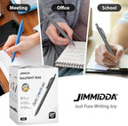 JIMMIDDA Pens Bulk, 207 Pack Ballpoint Black & Blue Ink, 1.0MM Medium Point Wholesale Retractable for Smooth Writing, Quick Drying No Bleed Journaling for Office School Supplies Home Work