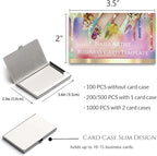 Custom Business Cards Personalized Business Cards for Small Business 300gsm Matte Paper Front & Back Sides Printed 3.5" x 2" - Nails Artist Template