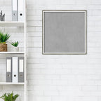 Amanti Art Silver Framed Magnetic Board 21x21 Medium Vision Board for use with Magnets, 100% Metal Sheet to Display Items as Office Decor or for Home Organization in mudroom, Kitchen or Kids Room