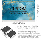 Custom Business Cards - Customizable Logo/Text/QR Code, 300gsm Matte Paper Front & Back Sides Printed, for Company/Business/Thanks Cards 100/200/500/1000/2000 Pcs