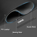 Leather Desk Pad Protector, Desk Mat, Large Mouse Pad, Non-Slip Desk Blotter, Office Laptop Desk Pad, PU Leather Desk Writing Pad for Office and Home (Black, 31.5" x 15.7")