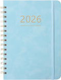 2026 Planner - Weekly and Monthly Planner 2026, Jan 2026 - Dec 2026, 6.4" x 8.5", Daily Planner Calendar Planner with Monthly Tabs, Elastic Closure, Pocket, Notes, Faux Leather Cover Yearly Agenda(Blue)