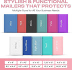Light Pink Large Poly Bubble Mailers 12x15 inch | Self Seal Padded Envelopes Cushioned Bubble Mailer | Usable Size 12x15 | WaterProof | Lightweight mailing Shipping Bags | 50 Pack Bulk