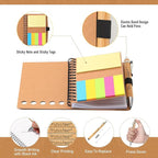 Moinchore 20 Sets Employee Appreciation Gift Inspirational Spiral Notebook with Bamboo Pen Sticky Note Thank You Valentines Day Gift for Coworker Office Staff Team Nurse Teacher (Team Together)