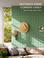 Large Felt Bulletin Board 36"x24" Cork Board Alternative - 6 Pack with 40 Safe Removable Adhesive Tabs, Cork Boards for Walls Pin Board for Home Office Classroom Felt Board-Moss Green