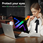 Mao Yeye Magnetic Laptop Privacy Screen 14 Inch 16:10 Aspect Ratio Anti-Glare Blue Light Monitor Protector,Removable 14in Film for Lenovo HP Dell Acer Asus Thinkpad Envy Xps