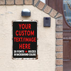 Custom Sign Personalized Custom Metal Sign, Customize For Office, Business, Workplace, Office, Home, Delivery Signs 8x12