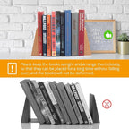 DRELIFAM Red Oak Book Ends Heavy Duty Handmade Book Ends for Shelves Decorative Bookends to Hold Heavy Books (Red Oak Small)