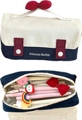 Fiaoudm Cute Bow Pencil Case – Durable Single Compartment Stationery Organizer for School Supplies, Art, and Travel | Ideal Gift for Girls, Students, and Young Learners