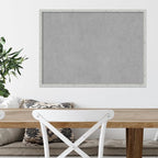 Amanti Art Silver Framed Magnetic Board 21x29 Medium Vision Board for use with Magnets, 100% Metal Sheet to Display Items as Office Decor or for Home Organization in mudroom, Kitchen or Kids Room