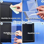 Zonon 12 Pieces Computer Monitor Notes Screen Monitor Memo Board Sticky Note Holder Message Board Computer Side Panel for Office Home Desktop Left and Right