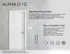 ALPHA DOG ADA SIGNS - Mechanical Room Sign with Braille for Your Business, 4x8 Inch, ADA Compliant, Indoor or Outdoor, Easy Installation, Made in the USA, White