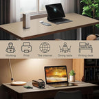 DAWNTREES Desk Mat Protector,PU Leather Desk Pad,Non Slip, Large Mouse Pad and Keyboard Mat, Waterproof Writing Pad for Office and Home (Beige,47.2''x23.6'')