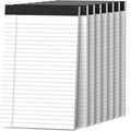 8 Pack Note Pads 5 x 8 Inch Small Legal Pads 5 x 8 White Notepad 5 x 8 Perforated Writing Pads Lined Paper Pads College Ruled Pad Paper 30 Sheets Notebook for Study, To-Do Lists, Office