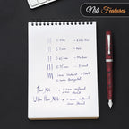 FPR Himalaya V2-Chrome Ultra Flex Nib Pen - Twist-Style Converter Filled Calligraphy Pens for Writing - Fancy Pens for Men & Women - Flex Fountain Pen w/Metal Clip & Cap Ring (Maroon Ebonite)