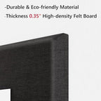 Neatsure Large Cork Board for Wall, 48" x 36" Bulletin Board with Pushpins, 12 Panels Felt Tiles Tack Push Pin Board for Office, Black
