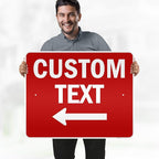 Custom Arrow,Custom Directional Sign, Left Arrow,24x30 Inches, 3M EGP Reflective, Rust Free .080 Aluminum, Fade Resistant, Made in USA by My Sign Center
