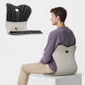 CabeVibe CabSupport Ergonomic Lumbar Support Seat Cushion M1 Plus - Posture Correction Spineseat for Office Chair, Car, Home with Breathable Memory Foam