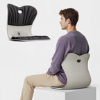 CabeVibe CabSupport Ergonomic Lumbar Support Seat Cushion M1 Plus - Posture Correction Spineseat for Office Chair, Car, Home with Breathable Memory Foam