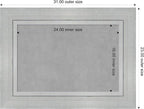 Amanti Art Silver Framed Magnetic Board 23x31 Medium Vision Board for use with Magnets, 100% Metal Sheet to Display Items as Office Decor or for Home Organization in mudroom, Kitchen or Kids Room