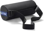QUTOOL Lumbar Roll, Lumbar Support Pillow for Office Chair with Non-Slip Wider Strap, Back Pain Relief & Posture Improvement, Washable Cover, Office Desk & Car Accessories, Medium Soft