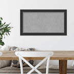 Amanti Art Black Framed Magnetic Board 15x27 Small Vision Board for use with Magnets, 100% Metal Sheet to Display Items as Office Decor or for Home Organization in mudroom, Kitchen or Kids Room