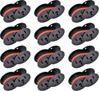 12-Pack Canon Calculator Ribbon Red/Black – 18ft x 0.5in Sharp EL-1197PIII Ribbon – Compatible Ink for MP21DX MP11DX MP25DV MP27D and Other Models, Easy Installation, Long-Lasting Two-Color Printing