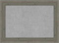 Amanti Art Grey Framed Magnetic Board 21x29 Medium Vision Board for use with Magnets, 100% Metal Sheet to Display Items as Office Decor or for Home Organization in mudroom, Kitchen or Kids Room