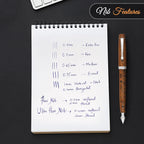 FPR Himalaya V2-Chrome Ultra Flex Nib Pen - Twist-Style Converter Filled Calligraphy Pens for Writing - Fancy Pens for Men & Women - Flex Fountain Pen w/Metal Clip & Cap Ring (Brown Ebonite)