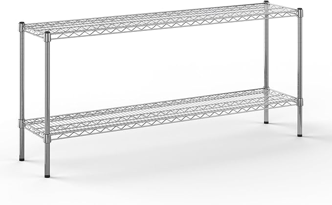Regal Altair 14" Deep x 60" Wide x 27" Height Wire Shelving Kit | 2-Tier | NSF Commercial Storage Rack Unit