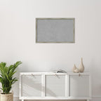 Amanti Art Silver Framed Magnetic Board 22x34 Large Vision Board for use with Magnets, 100% Metal Sheet to Display Items as Office Decor or for Home Organization in mudroom, Kitchen or Kids Room
