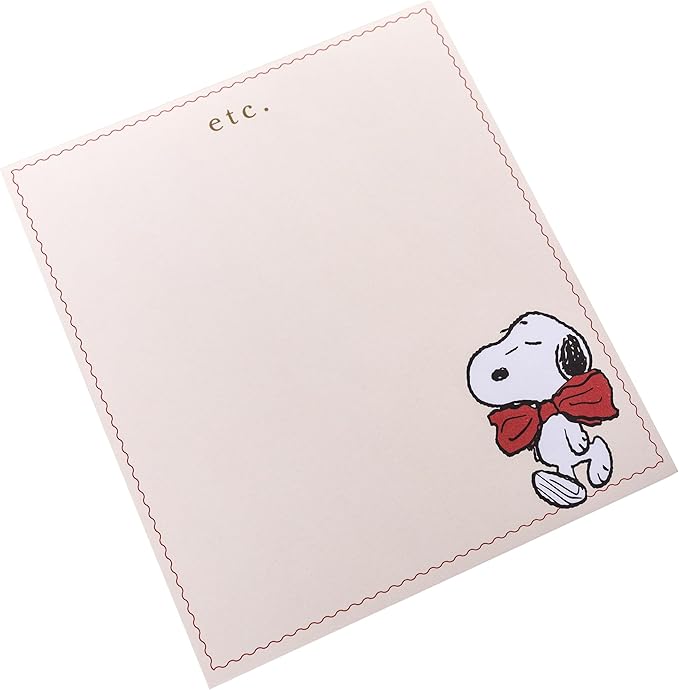 Graphique Peanuts Assorted Notepads Luxe Collection, Set of 3 Snoopy Memo Pads, 60 Sheets/Pad, 6.3” x 8.46”