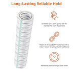 Amazon Basics Extra-Wide Packing Tape, Designed for Moving, Storage and Packing, Shipping and Mailing, Extra-Wide 2.83"W, Crystal Clear, Low Odor, 6-Pack